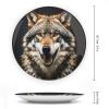 Decorative Tray with Display Stand Hungry Like A Wolf Printed Bone China Collections Plate Bone China Ornament for Home and Office Wall Decor view 2