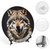 Decorative Tray with Display Stand Hungry Like A Wolf Printed Bone China Collections Plate Bone China Ornament for Home and Office Wall Decor view 4
