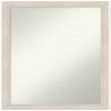 Amanti Art White Bathroom Mirror for Over Sink, 32x22 Custom Made Hardwood White Wash Narrow Rectangle Vanity Mirror, Medium Country Rustic Wood Frame, Hangs Horizonally and Vertically, Wall Decor view 1