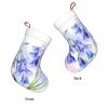 WZYWHJ Christmas Stocking - Festive Decorative Plush Stocking for Holiday Parties and Gifts Lily of The Valley Printed view 3