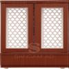Wooden Temple Brown LED Light for Home and Office|Home Temple|Puja Mandir| Mandir with Doors and Storage Cabinets (18x12x10 Inches) view 2