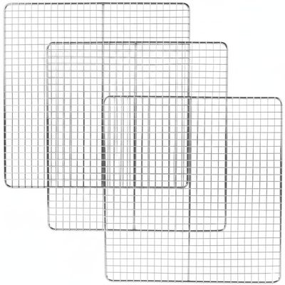Deep Fryer Screen 13-1/2 by 13-1/2-Inch, Replaces Pitco Fryer Crumb Screen Stainless Steel Deep Fryer Accessories, Fryer Grate(Pack of 3) (13 1/2" x 13 1/2")