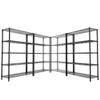 MODCART Storage Shelves, 4 PCS 36" L x 14" W x 72" H Heavy Duty Garage Wire Shelving Unit Loads 1750LBS, 5-Tier Adjustable Metal Industrial Utility Shelf Rack for Kitchen, Laundry Room, Basement view 1