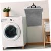 ABOOFAN Multi-functional Laundry Hamper Large Wall-mounted Folding Design Storage Bin Lid view 4
