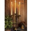 Victorian Hands Cast Metal 3-Candle Candelabra, Antique Gold Finish view 3