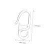 STOBAZA Gold Curtain Hooks 50pcs Bed Curtain Special Hooks Flexible Ring Wall Mount Holders view 2