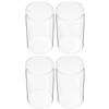 ABOOFAN 4pcs Glass Candle Covers Windproof Candle Tube Decor for Home Wedding and Party Multipurpose Shades for Elegant Centerpieces view 1