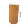 Cabilock Artificial Rattan Design Umbrella Storage Bucket Plastic Weighted Base Stand Indoor Entryway Basket Organizer view 4