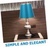 SEWOART Modern Fabric Drum Lampshade Round Decorative Light Shade for Table Desk Floor Lamps Easy Install Elegant Design Dark Green with Gold Trim view 2