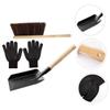 Cabilock Premium Fireplace Cleaning Kit Broom Dustpan Set Ash Shovel Gloves Stove Coals Cleaning Tools view 2