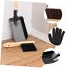 Cabilock Premium Fireplace Cleaning Kit Broom Dustpan Set Ash Shovel Gloves Stove Coals Cleaning Tools view 4