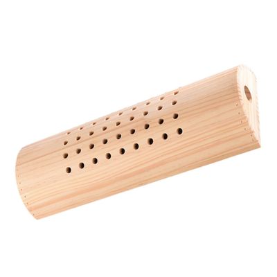 BUTIFULSIC Ergonomic Cervical Moxibustion Pillow for Back and Soft Wooden Pillow for Neck and Lumbar Support Reusable and Sleep Supply