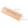 BUTIFULSIC Ergonomic Cervical Moxibustion Pillow for Back and Soft Wooden Pillow for Neck and Lumbar Support Reusable and Sleep Supply view 3
