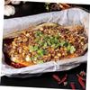 BUTIFULSIC 20sheets Multi-use Grilled Fish Paper Baking Paper Parchment Non-stick Thickened for Kitchen Bakery view 3