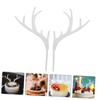 CHILDWEET 16pcs Antler Cupcake Toppers for Christmas Celebrations Elegant Dessert Picks for Birthdays Weddings and Anniversaries Chic Cake Decoration view 4