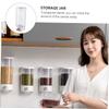 BIUDECO 1pc Wall Mounted Storage Jar for Coarse Cereals Easy Pressing Storage Organizer Space-saving Design for Kitchen and Pantry Use view 2