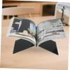CAXUSD Acrylic Recipe Book Stand Large Black Display Holder for Kitchen Cooking Reading Minimalist Design for Cookbooks Magazines Menus view 4