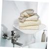 HOOTNEE Sturdy Wall-Mounted Storage Shelf Folding Storage Rack for Towels Clothes and Sundries Made of Material Space-Saving Design for Bathroom and Home Use view 2