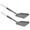GRIRIW 2pcs Kitchen Stove Shovel Long Handle Coal Shovel for Household Ash Cleaning Fire Pit BBQ Ash view 1