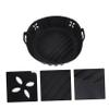 BIUDECO Air Fryer Silicone Liner Washable Reusable Mat Non-stick Cooking Mats for Air Fryer Basket view 3
