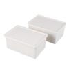 GRIRIW 2pcs Plastic Storage Boxes Home Organizer Containers for Garage Pantry Cubby Storage view 1