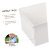 GRIRIW 2pcs Plastic Storage Boxes Home Organizer Containers for Garage Pantry Cubby Storage view 3