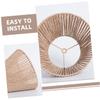 MERRYHAPY Rustic Woven Lampshade for Chandelier and Ceiling Lights Vintage Decorative Light for Home Decor for Dining and Living Spaces view 2