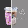 3 Pack Reusable Sleeve for Iced Coffee Cup, Coffee Neoprene Sleeve for Iced&Hot Drinks, Coffee Sleeve Compatible with Starbucks, Dunkin Coffee Cup. (Lalic Checkerboard) view 2
