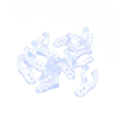OSOLADY 10pcs Led Rope Light Holder PVC Mounting Clips Wire Clamps for Cords Easy Install for Outdoor Wedding