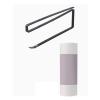 SPXTOM Paper Towel Holders with Rolls, Carbon Steel, Kitchen Paper Rack, Non-Slip Paper Towel Stand, Wall Mounted, for Kitchen Organization and Storage(Black) view 1