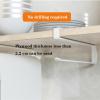 SPXTOM Paper Towel Holders with Rolls, Carbon Steel, Kitchen Paper Rack, Non-Slip Paper Towel Stand, Wall Mounted, for Kitchen Organization and Storage(Black) view 4