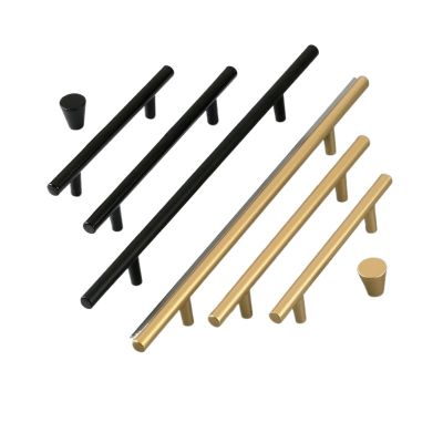 SOSODBBM Aluminum Alloy Kitchen Cabinet Door Handles Drawer Knobs Wardrobe Door Pulls Furniture Handle Hardware 2Pcs(Sand Gold 128mm)