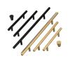SOSODBBM Aluminum Alloy Kitchen Cabinet Door Handles Drawer Knobs Wardrobe Door Pulls Furniture Handle Hardware 2Pcs(Sand Gold 128mm) view 1