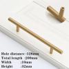 SOSODBBM Aluminum Alloy Kitchen Cabinet Door Handles Drawer Knobs Wardrobe Door Pulls Furniture Handle Hardware 2Pcs(Sand Gold 128mm) view 2