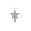 LUOZZY 10 Pcs Star Christmas Tree Topper Sparkling Xmas Tree Topper Star Ornament 3D Sequins Treetop Star for Christmas Trees Holiday Party Decor - Silver, 10CM view 3