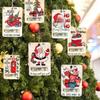 2024 Christmas Money Holders Gift, Christmas Money Holders for Cash, Wooden Christmas Money Holder Ornaments with Blessing Charm Hanging, Happy Santa Christmas Money Dispenser (A(7PCS)) view 4