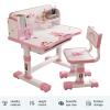 LINASHI Desk for Kids, Kids Desk Height Adjustable, Kids Desk and Chair Set, Kids Study Table and Chair Set with Widened Desktop, Desk for Girls with Storage Drawer, Ergonomic School Desk for Kids view 4