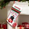 Love Signal Personalized Toy Poodle 1 Stockings Christmas, I'm Waiting for Santa Paws Dog Stocking, Custom Christmas Stockings for Pet Lover, Funny Gifts for Dog Mom Dog Dad view 1