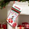 Love Signal Personalized Schnauzer Christmas Stocking, I'm Waiting for Santa Paws, Custom Pet Lover Stocking, Funny Gifts for Dog Mom and Dad view 1
