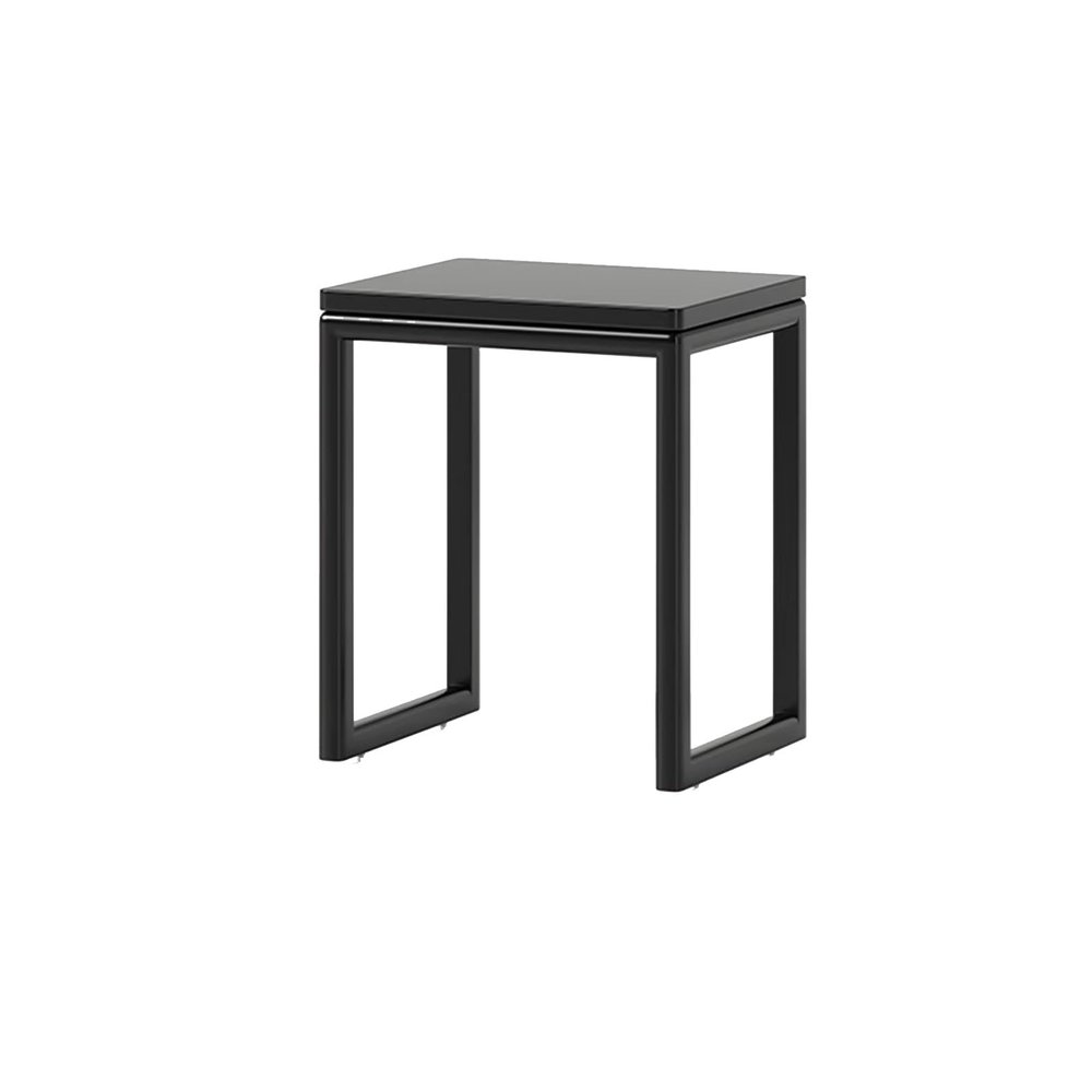 Small Side Tables Living Room Small Space, Small Storage Cabinet with Wheels Robot Vacuum Storage Side Table Multi-Functional Fish Tank Stand for Living Room(Black)