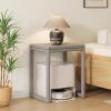 Small Side Tables Living Room Small Space, Small Storage Cabinet with Wheels Robot Vacuum Storage Side Table Multi-Functional Fish Tank Stand for Living Room(Black) view 2