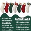 Tkanina Personalized Christmas Stockings,18 Large Custom Christmas Stockings with Names,Customized Xmas Stocking for Fireplace Xmas Holiday Party Decorations,10 Pcs view 3