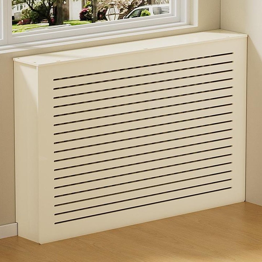 Snaweo PVC Radiator Cover, Heating Cabinet Shelf, Modern Radiator Cover Grill Shelf Cabinet, Heater Cover Cupboard Shelf, Stronger Load-Bearing Capacity, Shielding Storage Design(L70xH70xW23cm)