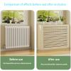 Snaweo PVC Radiator Cover, Heating Cabinet Shelf, Modern Radiator Cover Grill Shelf Cabinet, Heater Cover Cupboard Shelf, Stronger Load-Bearing Capacity, Shielding Storage Design(L70xH70xW23cm) view 3