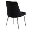 MAKLAINE Contemporary Upholstered Black Velvet Dining Chair (Set of 2) view 2