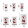 Aerdce Christmas Santa Claus Cylinder Pedestal Table Covers for Xmas Holiday Happy New Year Party Decorations Stretchy Cylindrical Stand Covers Tablecloth Decoration Props view 2