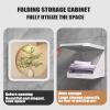 LMMDHUSV Bathroom Hanging Dry Clothes Folding Storage Cabinet Waterproof Large Capacity Mural Storage Box Abstract Landscape Painting Wall Organizer for Space Saving,E view 2