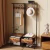 LUMTOK Hall Tree with Shoes Bench Storage,Small Coat Rack with Drawers view 2