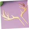 COLLBATH Christmas Antlers Shape Cake Topper Cupcake Toppers Food Picks Party Decorations view 4