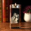 Qijundian Personalized Photo Engraved Crystal Candelabra 3D Memorial Candle Laser Photo Glass Candle Holder Funeral Memorial Candle Photo Personalized (5x5x12cm) view 3